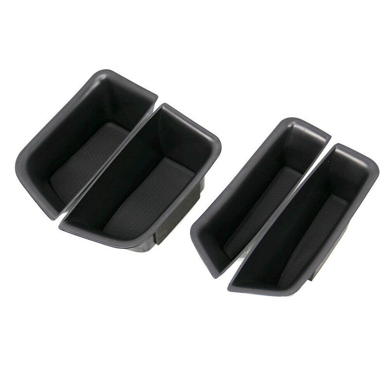 4Pcs Car Door Handle Storage Box Cup Holder For Porsche Macan 2015 2016 2017 2018 Auto Interior Organizer Accessories