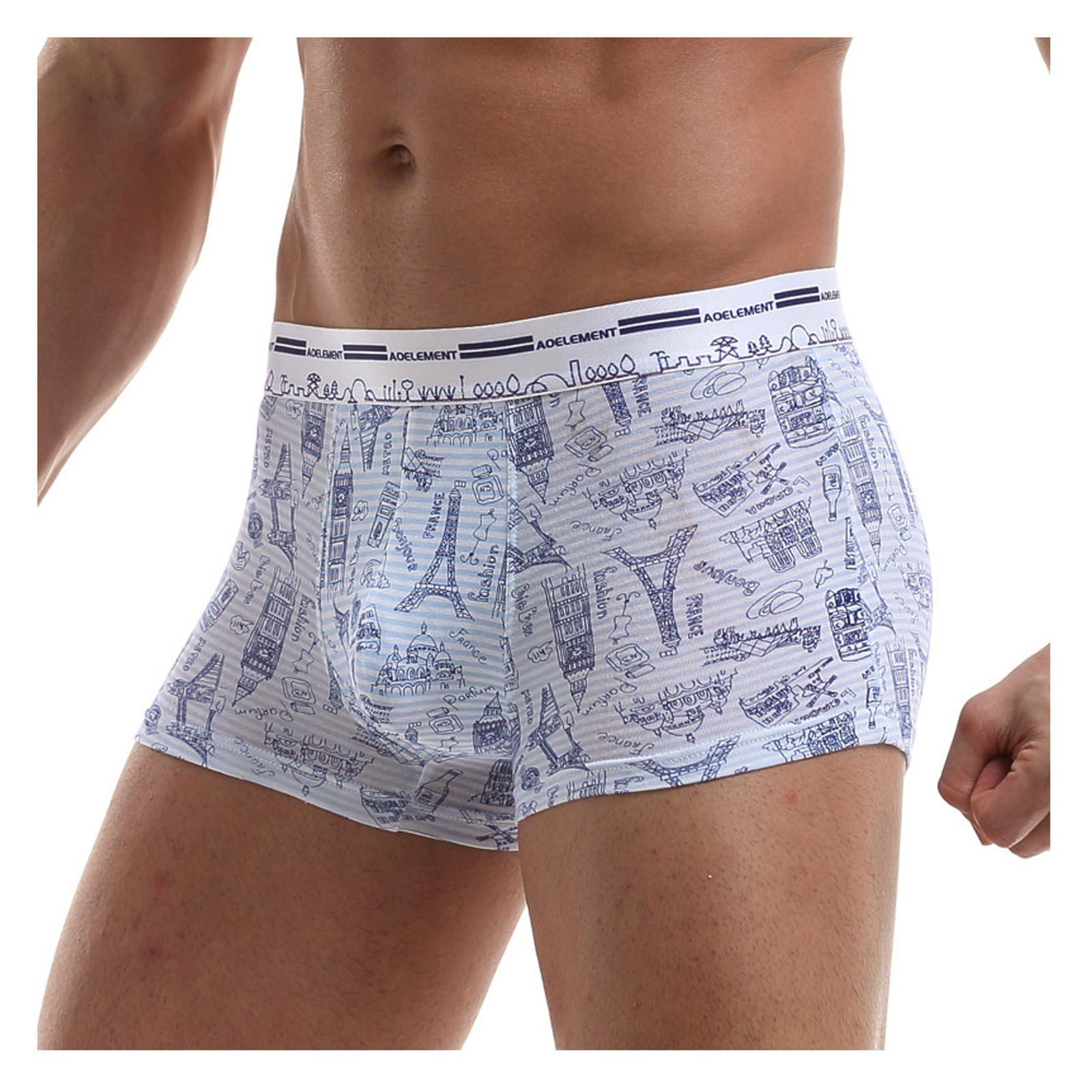 Мужские модные плоские брюки с принтом из ткани — фото 7