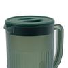 Plastic Water Pitcher with Lid 0.6/0.7 Gallon Cold Drink Dispenser for Juice Iced Tea Lemonade Wide Mouth Ergonomic Handle Refrigerator Storage