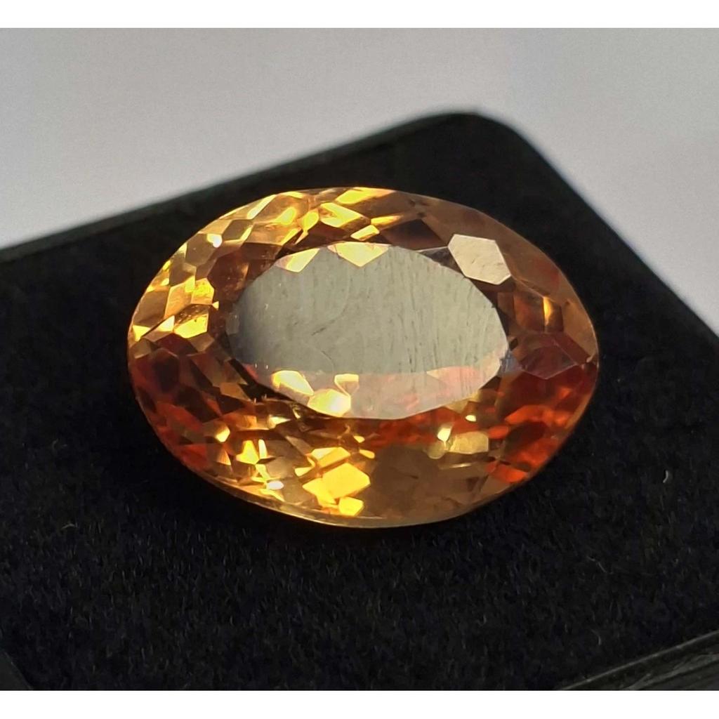 Certified Natural Citrine Orangish Brown Oval Cut 8-10 Ct Stunning Gemstone
