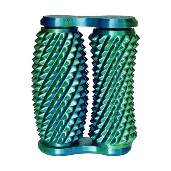 

3D-печатная колючая роликовая игрушка-непоседа для снятия тревоги и стресса для детей, подростков и взрослых, ручной рельефный массажный ролик, портативный сенсорный ролик с двумя рядами