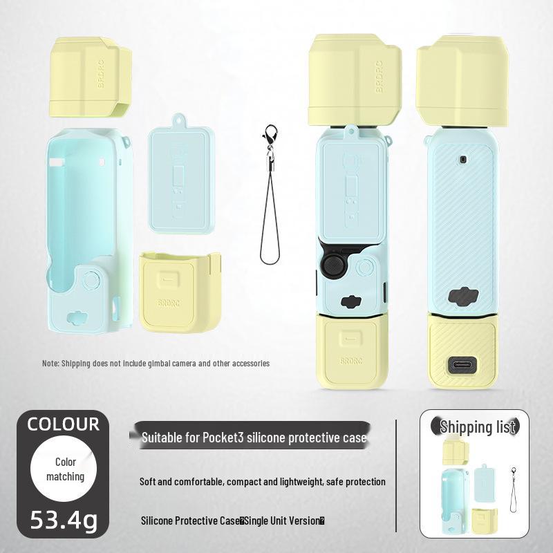 DJI Pocket 3 Silicone Protective Case for Osmo Pocket Gimbal Camera - Macaron Color Shell