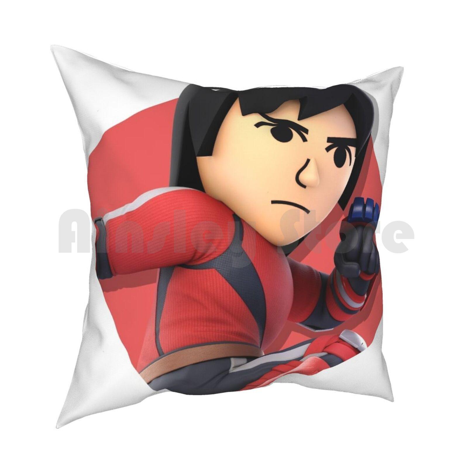 Smash Bros Ultimate Mii Diamond Icon Pillow Case Printed Home Soft Throw Pillow Smash Bros Ultimate Wiiu 3ds 30cmx30cm