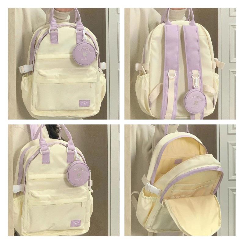 2023 New Arrival Large Capacity Canvas Backpack For Students With Multiple Compartments And Shoulder Straps