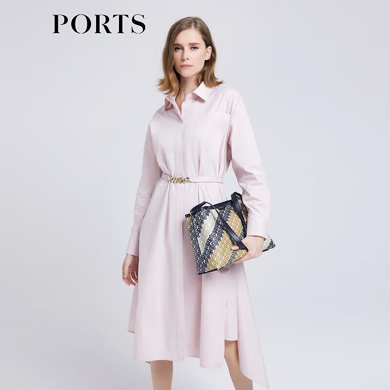 

PORTS Women s Long-Sleeve H-Line Midi Dress M