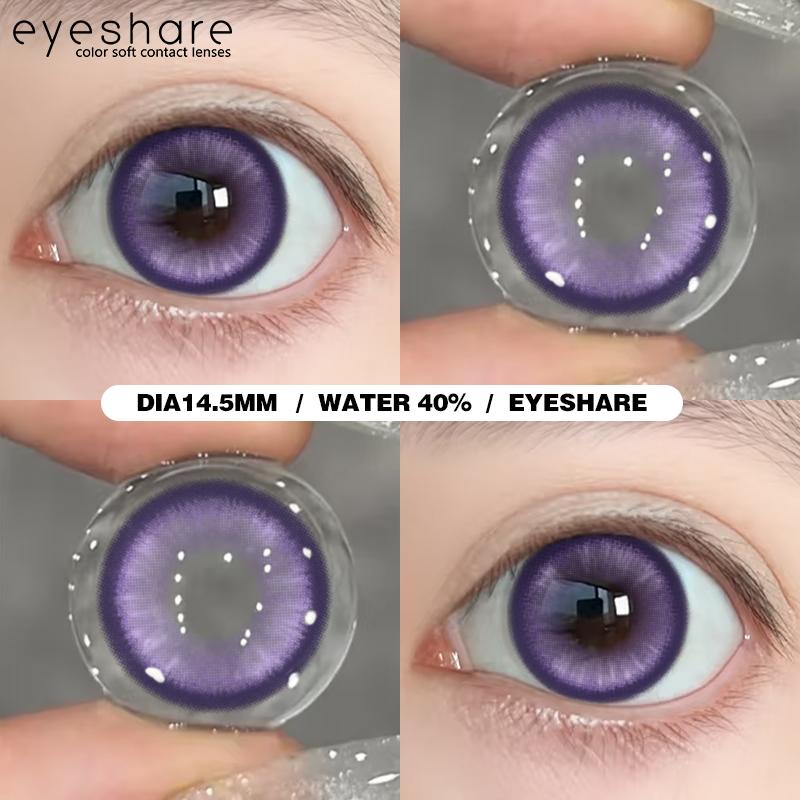 1 Pair Cosplay Color Contact Lenses for Eyes Anime Red Lenses Pink Halloween Cosmetic Contact Yearly Purple Eye Lenses