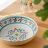 Abode Homewares Design and Unbreakable Tableware BPA La Cena MEDALLION Serving Cereal Diameter Safe for Cafe Dishwasher Birthday Bamboo Melamine White