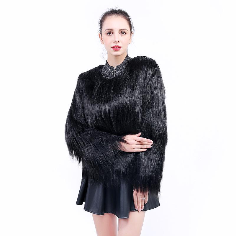 Women's Faux Fur Short Coat - Washable Wool, European & American Style