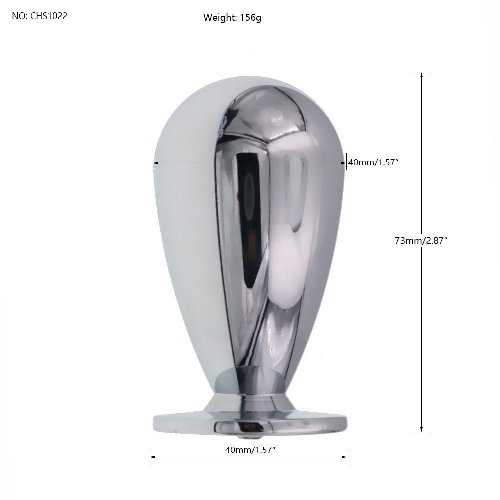 Metal Electric Shock Pulse Unipolar Butt Plug Large Back Court Masturbation SM Men and Women Anal Bolt Chrysanthemum Sex Toys