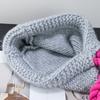 South Korea Balaclava hat, ear protection, warm knitted hat, neck protection, cold protection, thick wool twist lanyard hat, Lei Feng hat