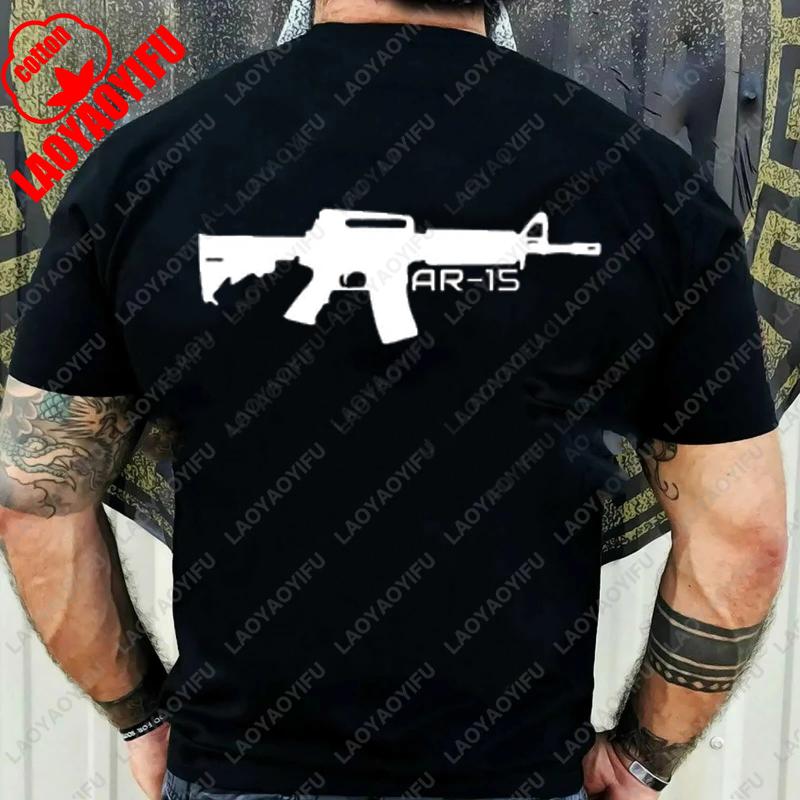 I Lubricate My AR15 with Liberal Tears Gift TShirt Vintage Classic Fashion Streetwear Funny Clothing Regular Short Sleeve Tops