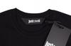 Just Cavalli Milano Men's T-shirt New Jacquard Label Black - Size: M