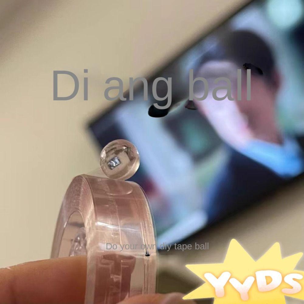 Relaxing Toy Rolls Adhesive Tapes DIY Ball Sticky Tapes Sticky Ball Rolling Tapes Party Toy