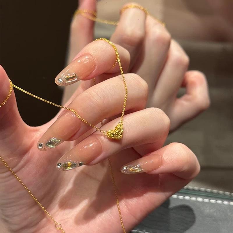 Simple Temperament Golden Beanie Necklace Female