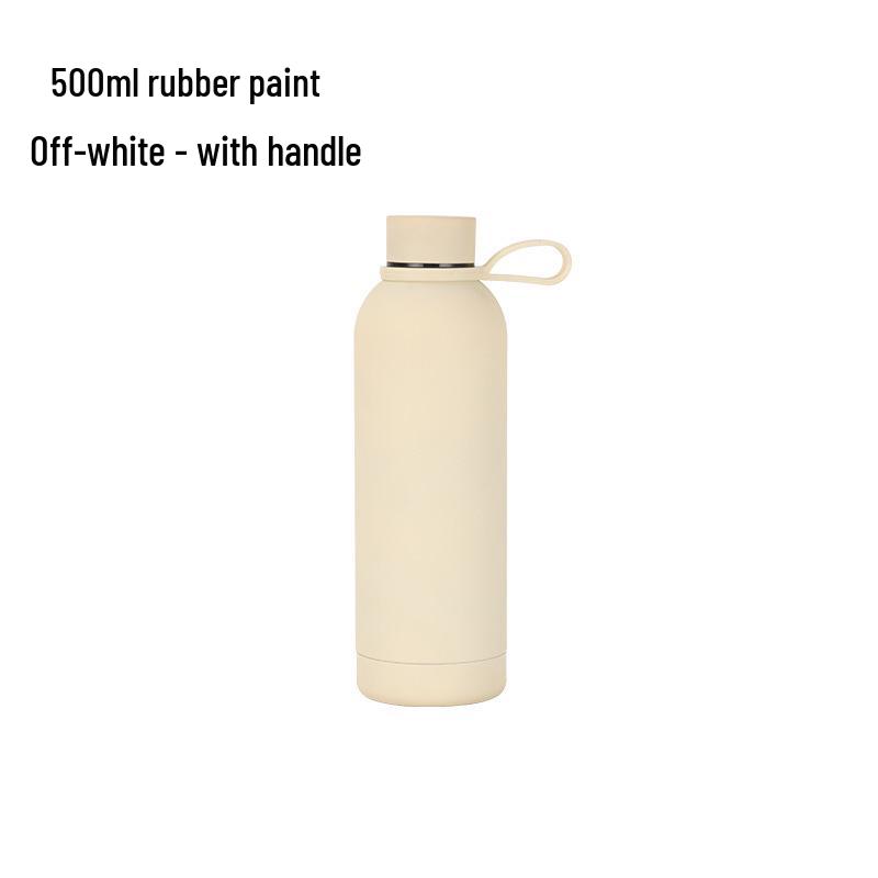 750ml Nerezová termoska - Přenosná, Matná, S malým hrdlem, pro venkovní sporty a do auta