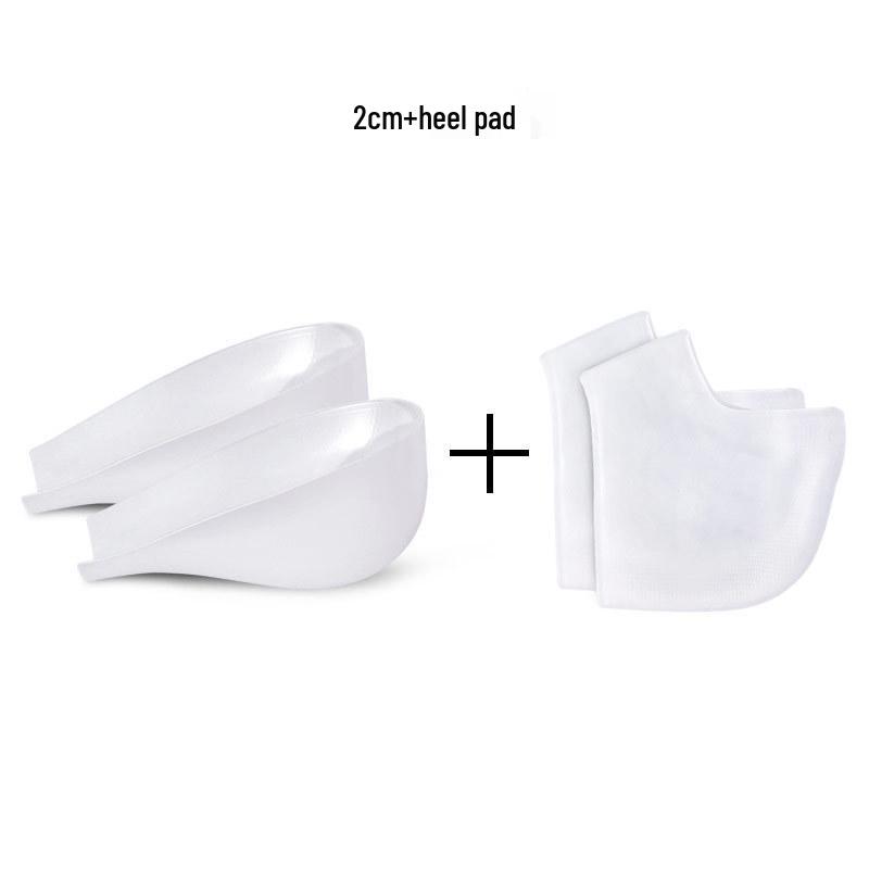 Silicone Invisible Height-Boosting Shock-Absorbing Heel Pads for Socks