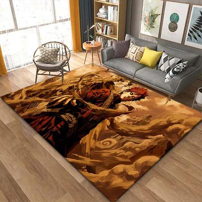 Naruto Adventure Carpet Rug for Living Room Bedroom Home Sofa Decoration,Kids Play Non-slip Floor Mat