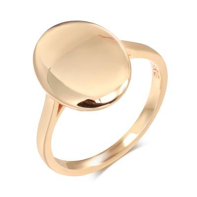 Fashion Glossy Ring For Women  Rose Gold Simple Oval Lucky Ring High Quality Daily Fine Jewelry