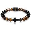 JYL TS Bracelet Men's  Beads Evokes Vintage Style & Strength