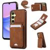 For Samsung Galaxy A17 5G/A26 5G Case Card Holder Kickstand Leather+TPU Phone Cover with Shoulder Strap