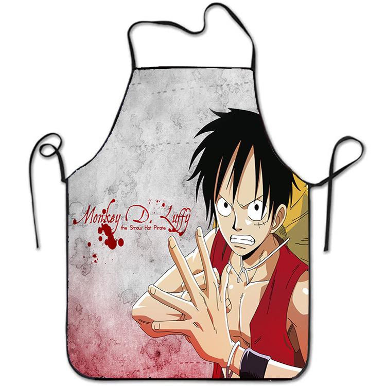 Grembiule da Cartone Animato One Piece Luffy - Stampa Novità Creativa