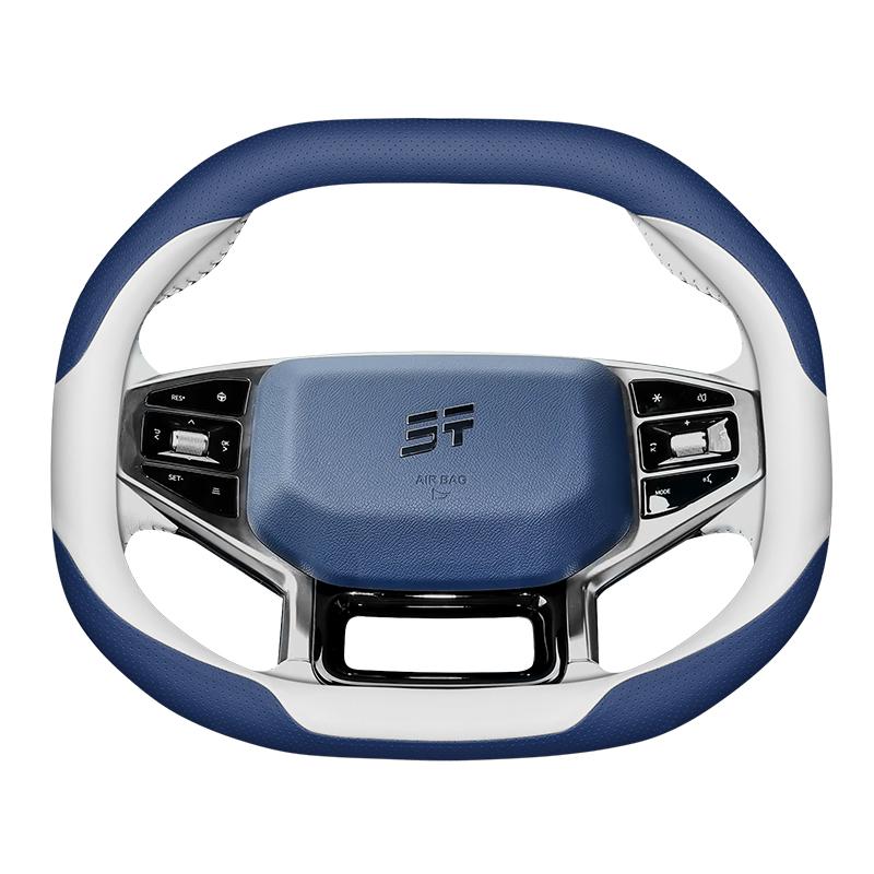 High-quality Leather Steering Wheel Cover for Chery JETOUR Traveler T1/ T2 Breathable Odor-free Handle Cover Four Seasons