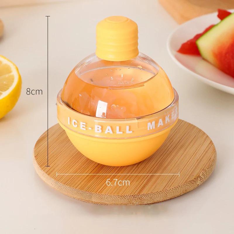 1ks prémiových silikonových forem na ledové koule - bezešvé 2,5palcové ledové koule, kuchyňská nezbytnost pro chlazené nápoje a večírky, výrobník ledu
