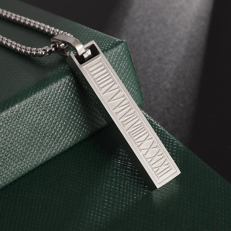 

Новый модный мужской персонализированный трехмерный кулон с римскими цифрами