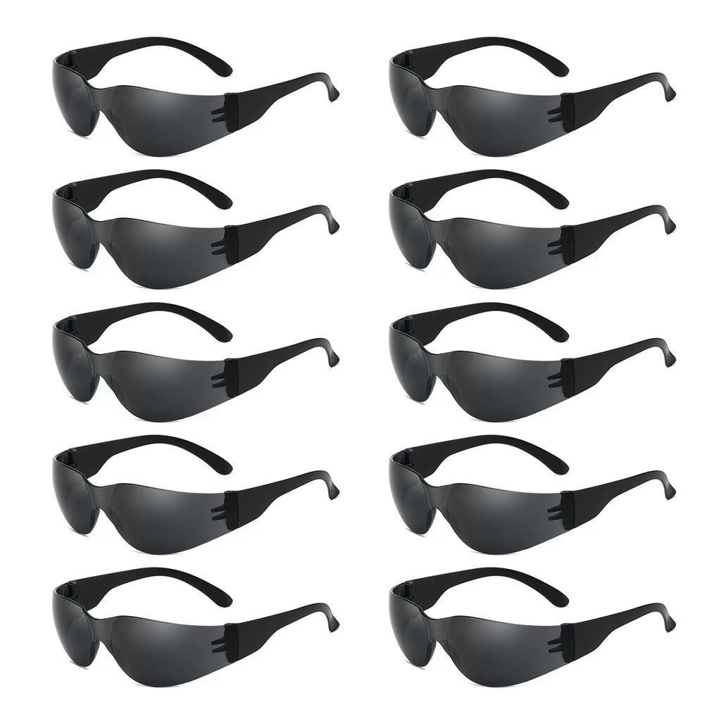 10pcs Childrens Protective Glasses Light Weight Scratch Resistant Eyewear Kids Windproof Safety Glasses Goggles