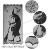Halloween Tablecloth Bat Spider Web Black Lace Tablecloth Mantel Cloth Family Table Decoration Halloween Party Decoration