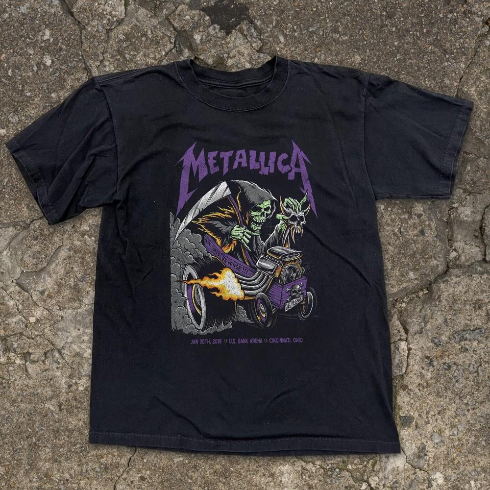 Футболка Metallica Американская группа Унисекс Черная футболка Размер S-5XL Унисекс Футболка M