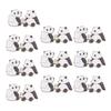 10Pairs Panda Waist Extenders No Sewing Jeans Waist Tighteners Adjustable Waist Button Pants Waist Button for Jeans