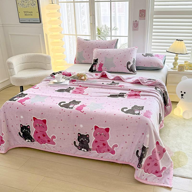 Super Cozy Winter Throw Blanket Warm Fleece/Flannel Blandets Floral heart Printing Bed linens Bedspread Home Travel Drop Shippin