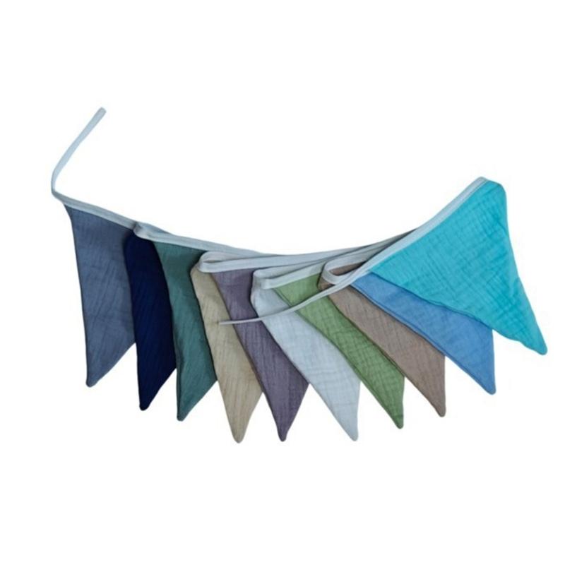 Cotton Pennant Flag Lovely Cotton Decorative Flags Room Beautification Newborn Baby Photography Props Nursery Room Decor