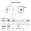 Silent High-Speed 24V/12V DC Brushless Motor, 3525 Hall Drive, Adjustable Speed, High-Power Miniature Model