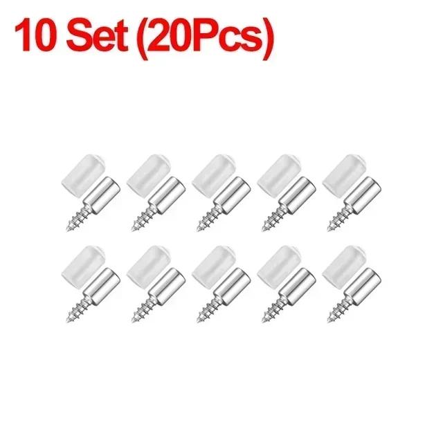 Wholesale Cross Self-tapping Screw with Rubber Sleeve Layer Plate Shelf Holder Wardrobe Septum Brackets Fixed Screws Support Peg