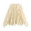 Women's Spring/Summer Elegant V-Neck Long Sleeve Layered Shirt