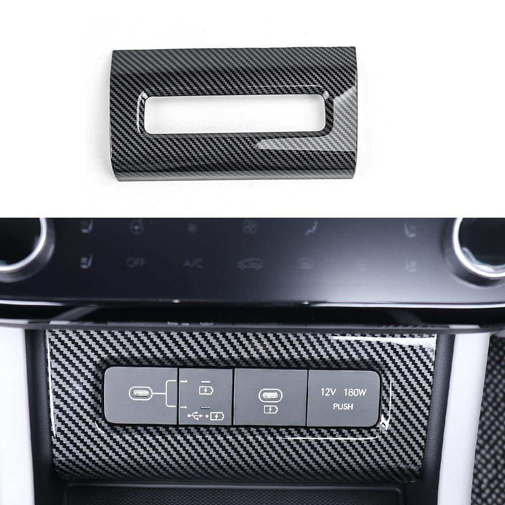 

For Hyundai Tucson NX4 2026 Carbon Fiber Style Interior Dashboard Central Console Gear Shift Window Button Rearview Mirror Cover