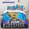 Set Copripiumino Trapuntato con Fantasia Groot Federa Decorazione per la Casa Regalo (1 * copripiumino + 2 * federa, senza nucleo)