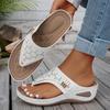 Women'S Summer Fashion Casual Comfortable Flip-Flops - Comfortable Arch Support, Suitable for Beach Travel And Daily Wear, Women Shoes