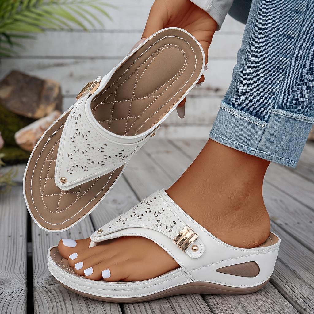 Women'S Summer Fashion Casual Comfortable Flip-Flops - Comfortable Arch Support, Suitable for Beach Travel And Daily Wear, Women Shoes