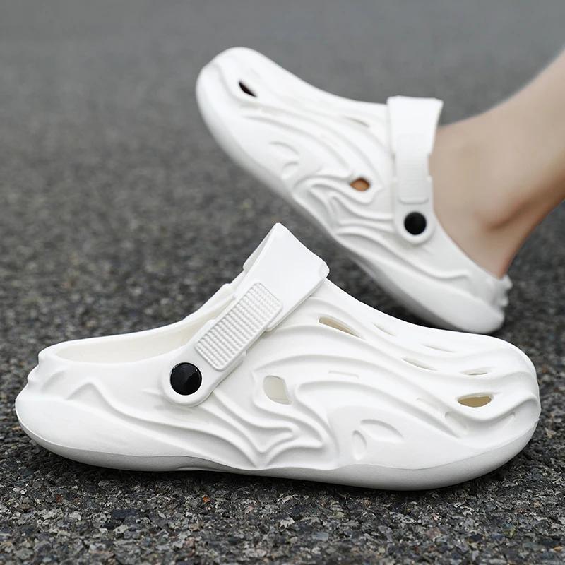 Sommer-Strand-Hausschuhe Herren 2024 Herren Sommer-Clogs für Herren Outdoor-Pantoletten Herren Gartenschuhe Männliche Sommer-Clogs