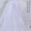 Water Light Crystal Organza Fabric Shiny By The Meter for Clothes Wedding Dress Children's Clothing Sewing Cloth Smooth White