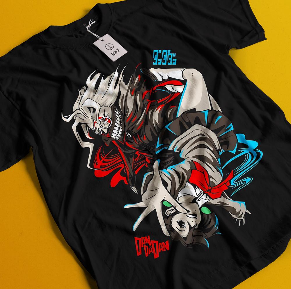 

Футболка Dan Da Dan Футболка Окарун Футболка Момо Аясэ Футболка Кен Футболка Турбо Джин Айра Сэйко XL