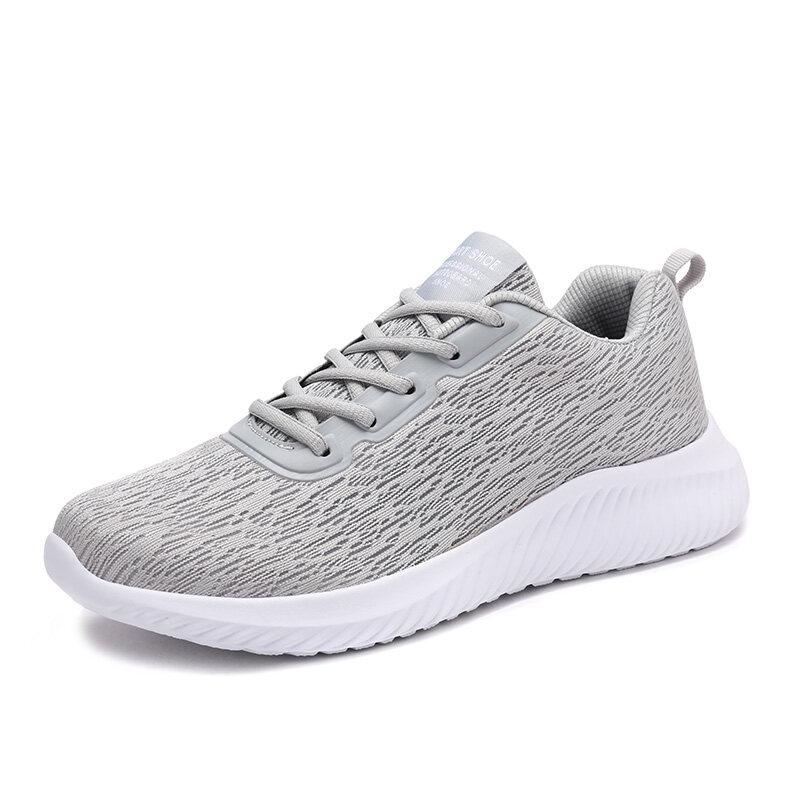 Мужские легкие трикотажные кроссовки с дышащей сеткой — фото 7