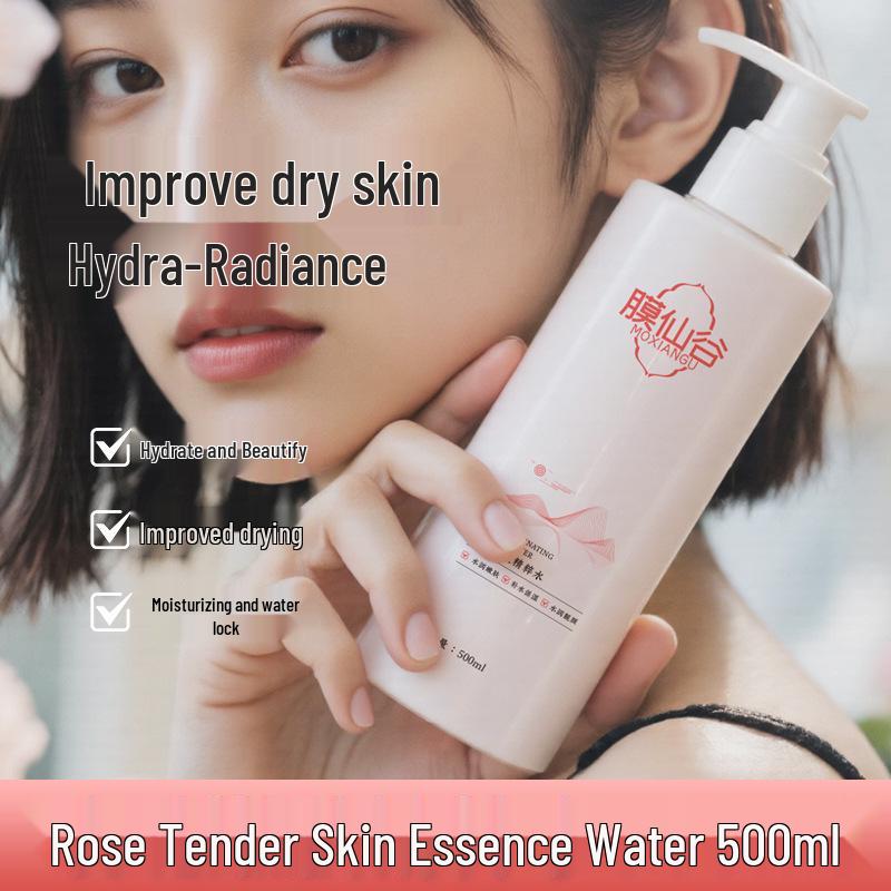Mem Xian Gu Rose Toner: Hydrating & Moisturizing Floral Essence for Tender Skin - Salon Exclusive Large Bottle