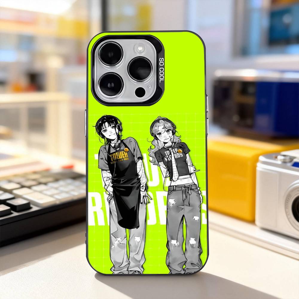 

Cute A-Aya O-Osawa Phone Case For iPhone 17,16,15,14,13,12,11,Pro,XS,Max,Plus,Mini,SE4,E IMD Matte Black iPhone14