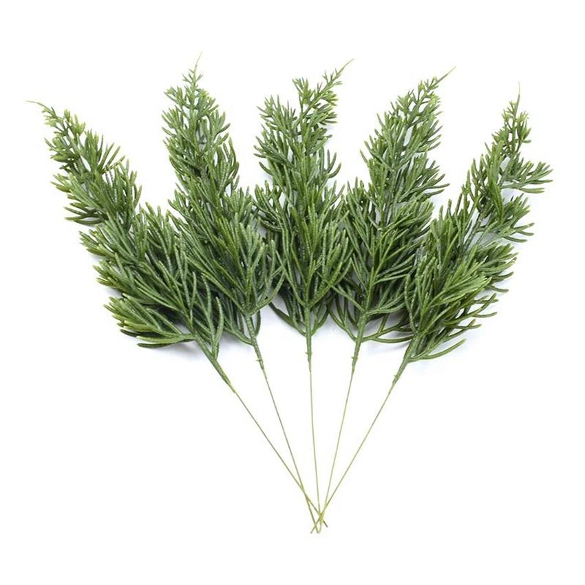 

Artificial plants Home Room Outdoor Yard Garden Christmas Tree Wreath Holiday Party Wedding Bridal Decoration diy Accessories 5 pcs зелёный