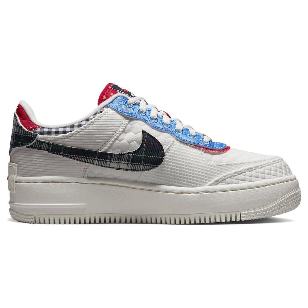 Nike Air Force 1 Shadow Multi-Material Women Sneakers White Sail Classic-Green DZ5193-100