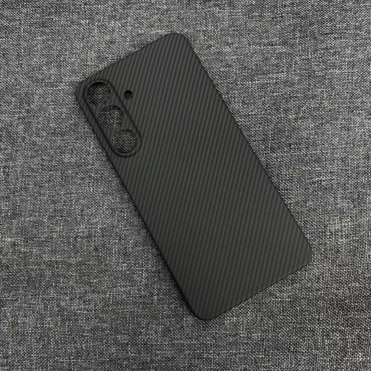 Бизнес-кейс из кевлара, арамида и углеродного волокна для Samsung Galaxy S25 FE, ультратонкий, минималистичный, защита камеры, ударопрочный чехол Galaxy S25 FE